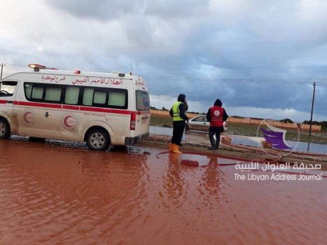 (شاهد الصور) السيول تتسبب في تعطيل حركة المرور بالطريق الساحلي شرقي بنغازي - 49124985 790085087992253 6540156837189124096 n