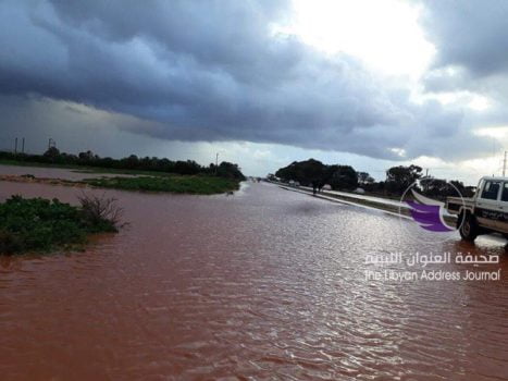 (شاهد الصور) السيول تتسبب في تعطيل حركة المرور بالطريق الساحلي شرقي بنغازي - 49564123 790085704658858 778870900127694848 n