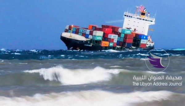 جنوح سفينة بضائع قبالة ميناء طرابلس لتردي حالة الطقس - 49660168 2233569096886363 715236325367742464 n