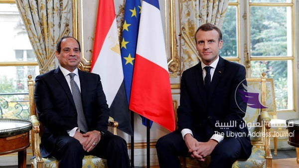 الرئيسان الفرنسي والمصري يناقشان عدة ملفات أبرزها الليبي في القاهرة غداً - macron sisi 0 0
