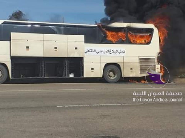 نجاة بعثة فريق البلاغ بالرجبان من حريق شب في حافلتهم - 50666037 1140332032812258 4651183800401788928 n