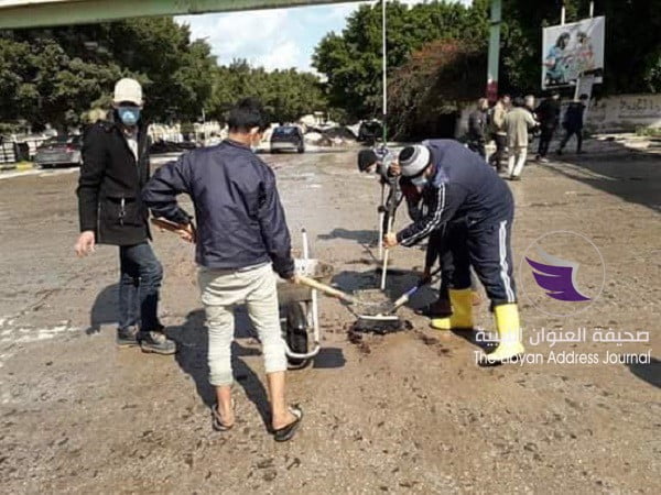 حراك شباب درنة يطلقون حملة نظافة وسط المدينة - 52696039 327583174544408 6568080820467138560 n