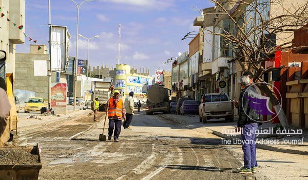 شركة برقة تباشر في أعمال صيانة التصدعات بالطرق في بنغازي - 52800443 2191560997839125 3418177304801574912 n