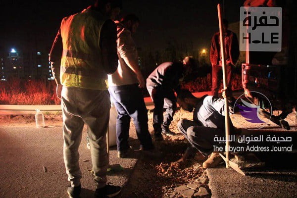"حفرة" حملة تطوعية لترميم الطرق في بنغازي 9 "حفرة" حملة تطوعية لترميم الطرق في بنغازي - 53231488 258217338456005 8866663818827137024 n