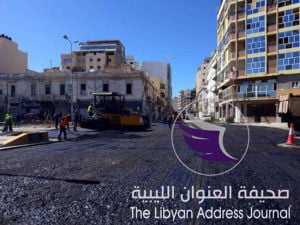 صور.. رصف الطريق العام بميدان الشجرة وسط بنغازي - 54255556 2060565650731314 3672762698157785088 n