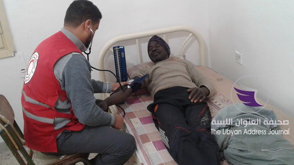 الهلال الأحمر بتوكرة يتابع الأوضاع الصحية للمهاجرين غير الشرعيين - ٢٠١٩٠٣١٢ ١٧٢٦٤٣