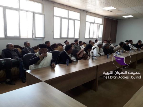 وفد من مناطق الجبل الغربي يجري زيارة إلى غريان لدعم القوات المسلحة - 56994057 695571387523638 8971979290258178048 n