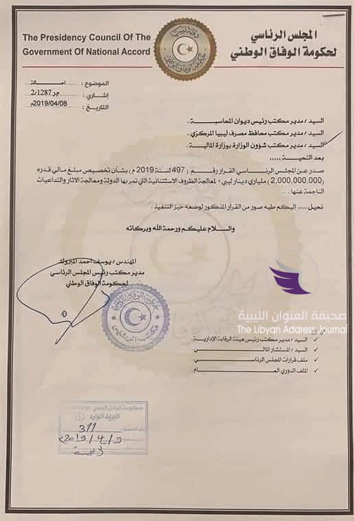 وثائق.. الرئاسي يضخ المليارات لدعم المليشيات على حساب الليبيين - 57059873 848874558838431 6362077902434992128 n