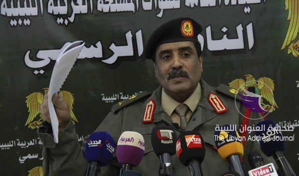 الناطق العسكري يؤكد دعم القوات المسلحة للحراك السياسي الذي تقوده بعثة الأمم المتحدة في ليبيا - 68723 7