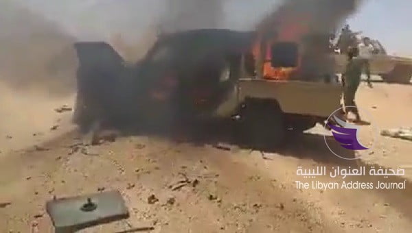 فيديو: القوات المسلحة تدمر آليات لمرتزقة هاجموا قاعدة تمنهنت - D4ThsGgWAAIRe2n 1