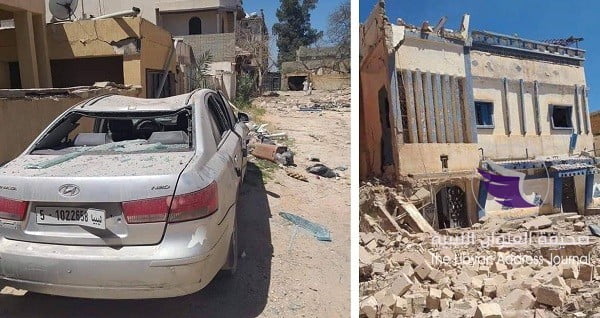 بلدي قصر بن غشير يستنكر القصف على الأحياء من قبل مليشيات الوفاق - D5PdN58WAAAoFLu