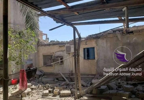طيران الوفاق يستهدف من جديد منازل المدنيين في قصر بن غشير - 61450159 2317956081605677 8133908811485282304 n