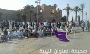 صور ..تنظيمات إرهابية بطربلس تؤدي صلاة الغائب على الرئيس المصري السابق "محمد مرسي" - D9WzM 2XkAEJnW8