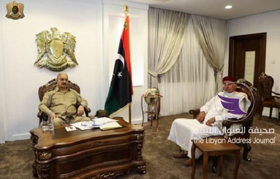 القائد العام يلتقي عميد بلدية طبرق - القا1ئد العام