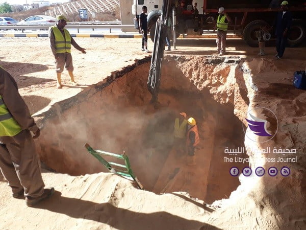 بالصور| تعرف على أسباب الهبوط الجزئي بالطريق السريع ببنغازي وموعد انتهاء صيانته  - 68360310 1162392197266297 3271109416904032256 n