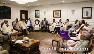صور ...القائد العام يستقبل وفداً من مشائخ وأعيان وحكماء الزنتان - 68610254 2406967106210745 4759862695082065920 n