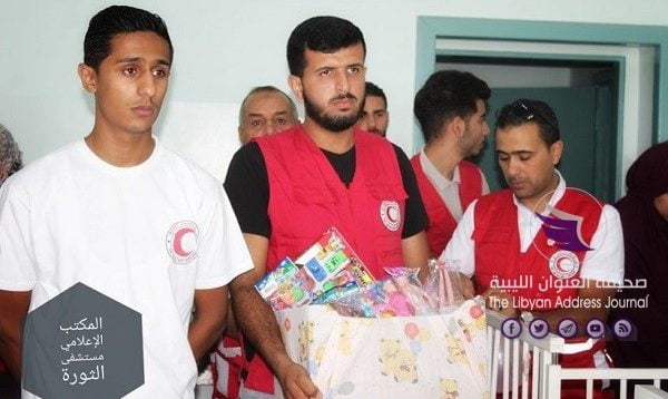 الهلال الأحمر في زيارة لمستشفى الثورة المركزي بالبيضاء - 69025691 632929710536541 7223767548829892608 n 822x512 e1566299524880
