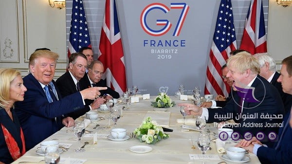 مجموعة السبع تدعو لاجتماع دولي حول ليبيا - g7 donaldtrump borisjohnson