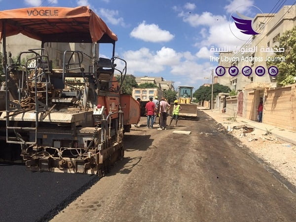 بالصور| بلدية بنغازي تواصل رصف الطرق - 69754482 2351671038287439 3033227327455625216 n