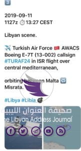 حركة كثيفة للطيران العسكري التركي والأوروبي قبالة ساحل ليبيا - 69887324 1275635132614610 5673744328791425024 n
