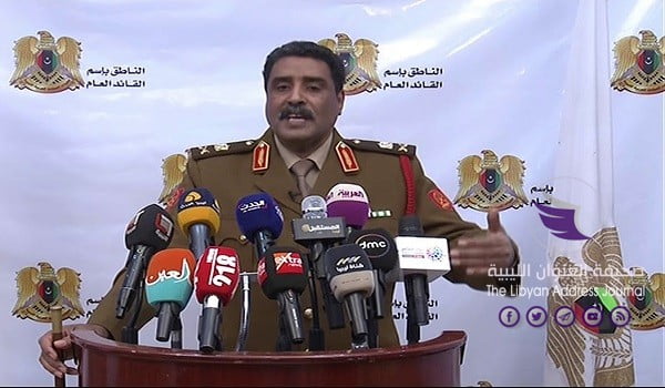 المسماري يؤكد أن الحرب على الإرهاب شارفت على الانتهاء ويدعو الليبيين لانتظار المفاجئات القادمة -