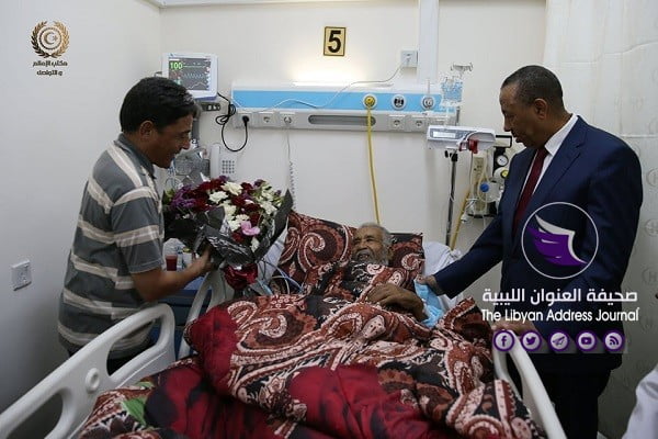 رئيس الحكومة يجري زيارة تفقدية لعميد العائلة السنوسية بمركز القلب في بنغازي 4 رئيس الحكومة يجري زيارة تفقدية لعميد العائلة السنوسية بمركز القلب في بنغازي - 72363428 752971615142304 5370718318585970688 n