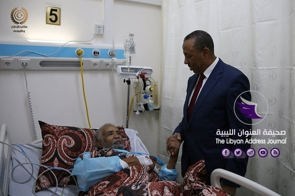 رئيس الحكومة يجري زيارة تفقدية لعميد العائلة السنوسية بمركز القلب في بنغازي - 73399840 752971448475654 6552747855939895296 n