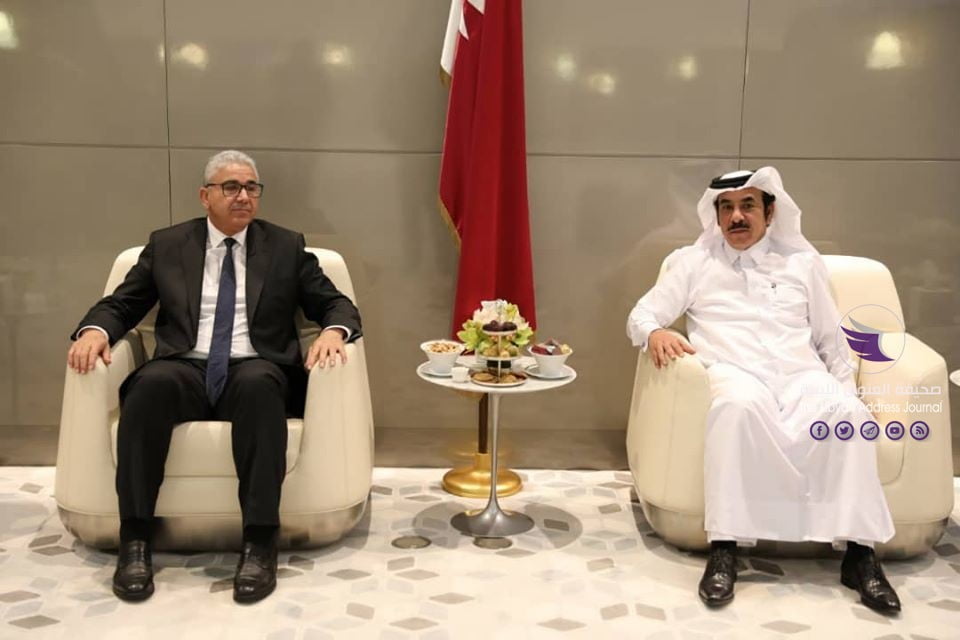 رئيس الوزراء القطري يلتقي باشاغا في الدوحة - 75550410 2580971465332863 5546168784894558208 o