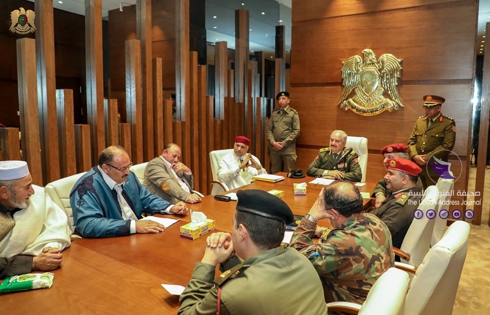 (شاهد الصور) القائد العام يستقبل مشائخ وأعيان قبائل الأمازيغ - 78131207 3323188954389357 2944288428885278720 o