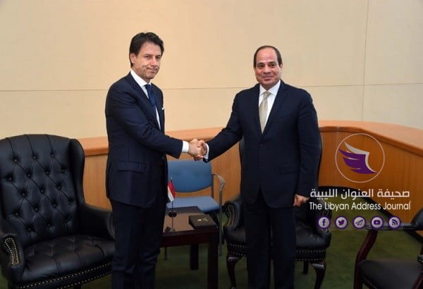 السيسي يؤكد لكونتي ثوابت مصر لمساندة القوات المسلحة الليبية في مكافحة الإرهاب - السيسي وكونتي 765x508 1