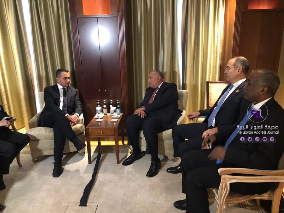 "شكري" يلتقي "دي مايو" على هامش قمة برلين حول ليبيا - 82575000 3514623321942922 1491155410437013504 n