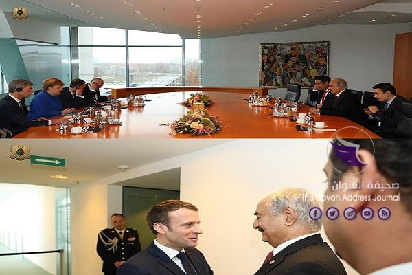 القائد العام يلتقي ميركل وماكرون في جلستين منفصلتين قبل انعقاد مؤتمر برلين - EOpqmh5W4AANqia