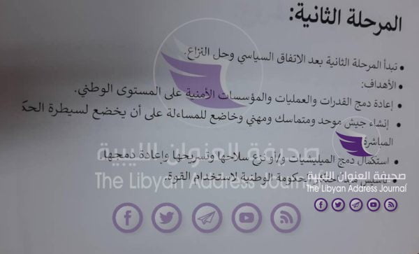 "وثائق مُسربة".. حصري: "العنوان" تنشر تفاصيل الاتفاق المبرم بين حكومة الوفاق وشركتي "جونز قروب إنترناشيونال" و "دينتونس" الأمريكيتين بشأن إصلاح القطاع الأمني في ليبيا - 05