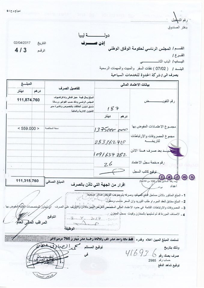 بالمستندات| ديوان المحاسبة: تصريحات السويحلي مغلوطة وملفه أمام النائب العام 11 بالمستندات| ديوان المحاسبة: تصريحات السويحلي مغلوطة وملفه أمام النائب العام - 84567979 3606076089467878 1057239473022042112 o