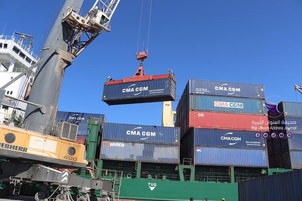 وصول بضائع وسلع متنوعة إلى ميناء بنغازي - 86935400 2564649060484662 5777569072908599296 n