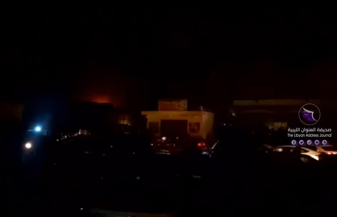 إصابة 5 أشخاص جراء حريق "سوق المصرية" في بنغازي - New Bitmap Image 2