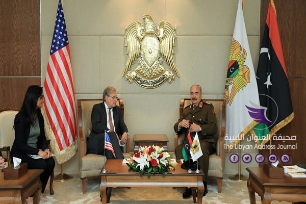 الولايات المتحدة: نرحب بأي فرصة لإشراك القائد العام المشير حفتر لحل الأزمة وإحراز تقدّم في ليبيا - haftar