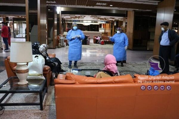 المواطنون العالقون في الخارج يدخلون الحجر الصحي في عدد من فنادق بنغازي 7 المواطنون العالقون في الخارج يدخلون الحجر الصحي في عدد من فنادق بنغازي - 96804184 2856537101134161 6495835678092296192 o
