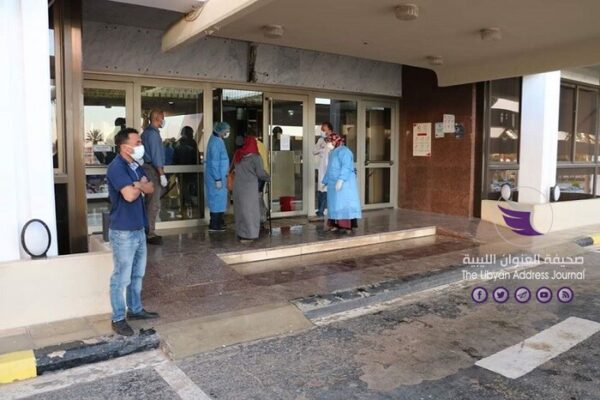 المواطنون العالقون في الخارج يدخلون الحجر الصحي في عدد من فنادق بنغازي 6 المواطنون العالقون في الخارج يدخلون الحجر الصحي في عدد من فنادق بنغازي - 96853268 2856550594466145 2456458780615901184 o