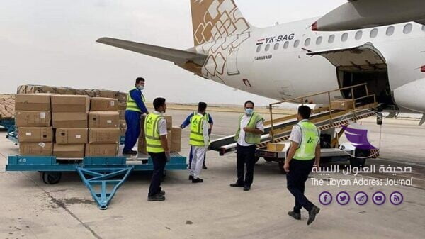 بنغازي.. وصول شحنة مستلزمات طبية لمواجهة كورونا قادمة من الصين - 99371829 695673817863182 1522638302400741376 n scaled
