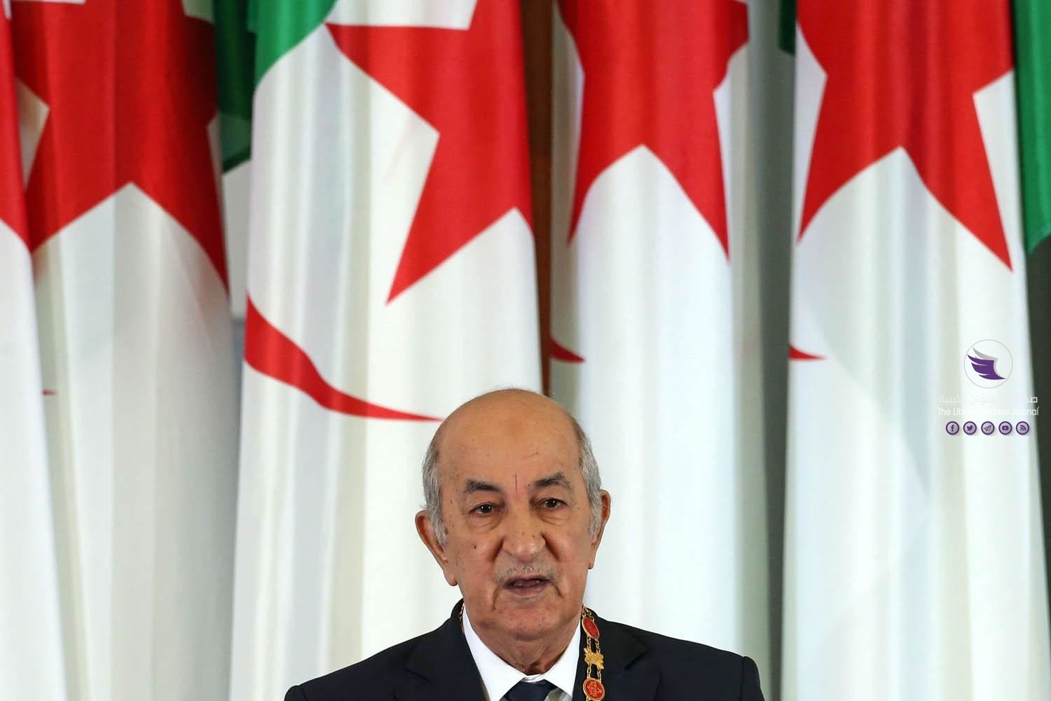 (فيديو) الرئيس الجزائري: كنا على وشك حل الأزمة الليبية - Tebboune2