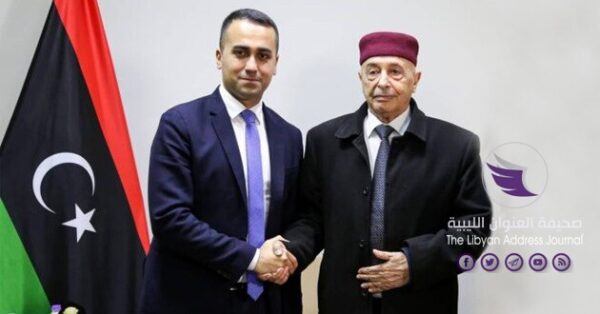 صالح ودي مايو يبحثان المستجدات في ليبيا - فخامة الرئيس ووزير الخارجية الايطالي