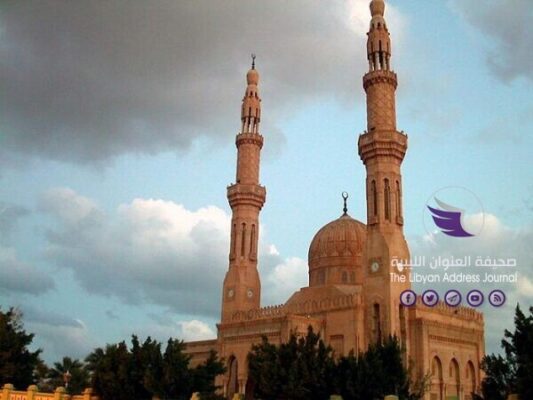 هيأة الأوقاف في بنغازي تقرر فتح المساجد لإقامة الصلوات الخمس فقط - مسجد بو البدرية scaled