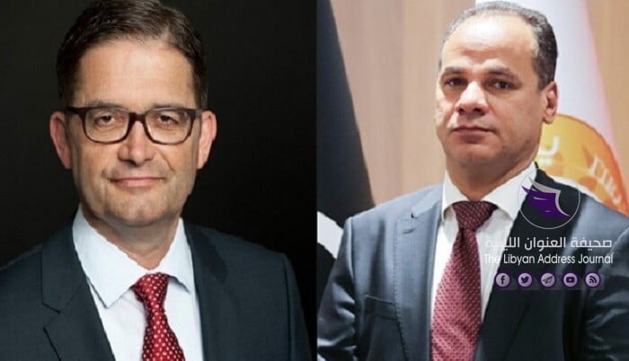 حومة والسفير الألماني يبحثان الأزمة الليبية وإمكانية استئناف الحوار - النائب الثاني مع السفير الألماني