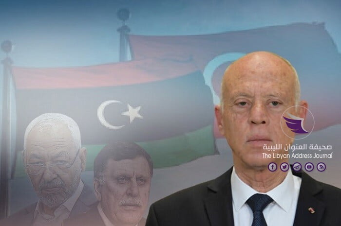 منددا بدعم الغنوشي لها.. سعيّد: الشرعية الدولية لحكومة "السراج" لا بد أن تحل محلها الشرعية شعبية - علم ليبيا وتونس
