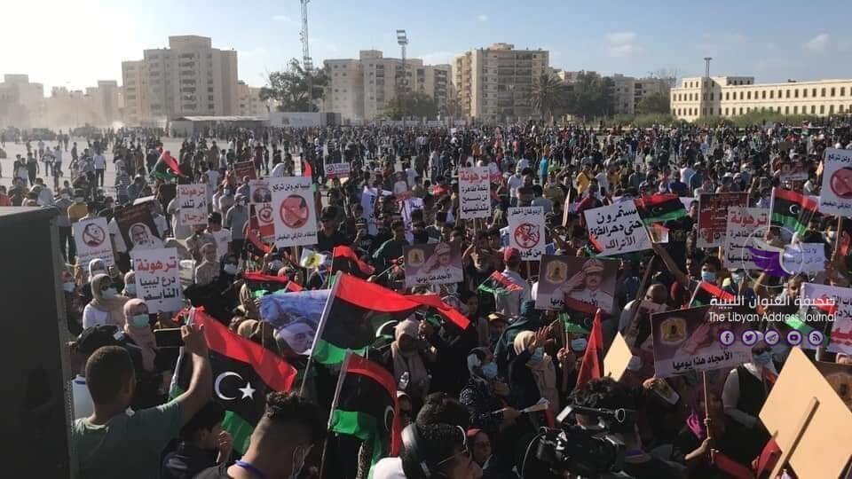صور ...تظاهرة ضخمة في بنغازي احتجاجاً على الاحتلال التركي لغرب ليبيا - 106972549 2604479776467496 7437961676672744080 n