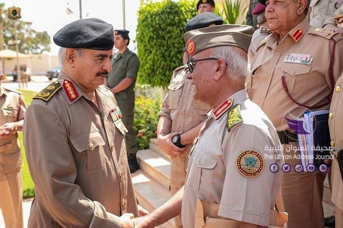 بالصور| لمناقشة ملفات متعلقة بمهام الجيش.. "حفتر" يختتم اجتماعا ضم رؤساء الأركان وأمراء غرف العمليات - 107272328 186952759434579 4139033335972557259 o