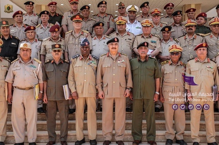 بالصور| لمناقشة ملفات متعلقة بمهام الجيش.. "حفتر" يختتم اجتماعا ضم رؤساء الأركان وأمراء غرف العمليات - 107449787 186951749434680 2306823892251205368 o