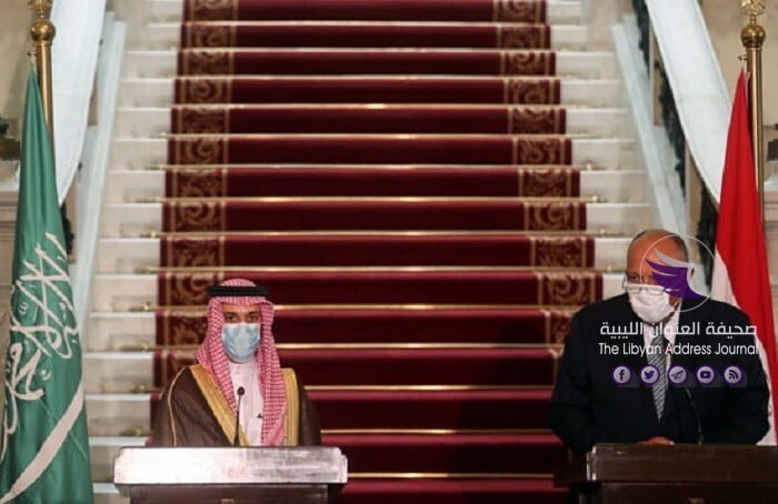السعودية تجدد دعمها "إعلان القاهرة".. ومصر تؤكد على ضرورة الحل السياسي للأزمة الليبية - 51659 شكري ونظيره السعودى خلال المؤتمر