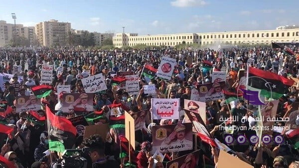 موسع ... مظاهرة في بنغازي تهتف في وجه العدوان التركي على ليبيا - 600 1